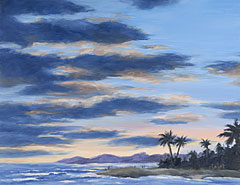 &ldquo;6am Kauai&rdquo; Oil 14"x18"