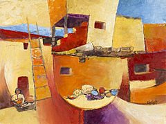 &ldquo;Colors of Pueblo&rdquo; Oil 18"x24"