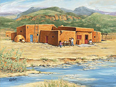 &ldquo;Taos Pueblo&rdquo; Oil 30"x40"